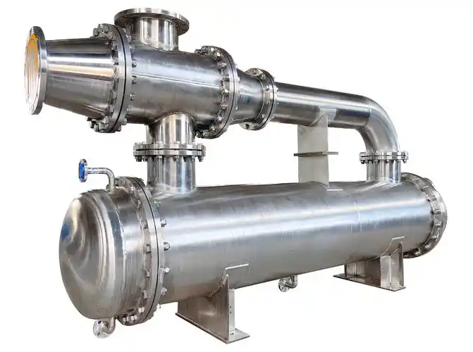 Horizontal stainless steel condenser
